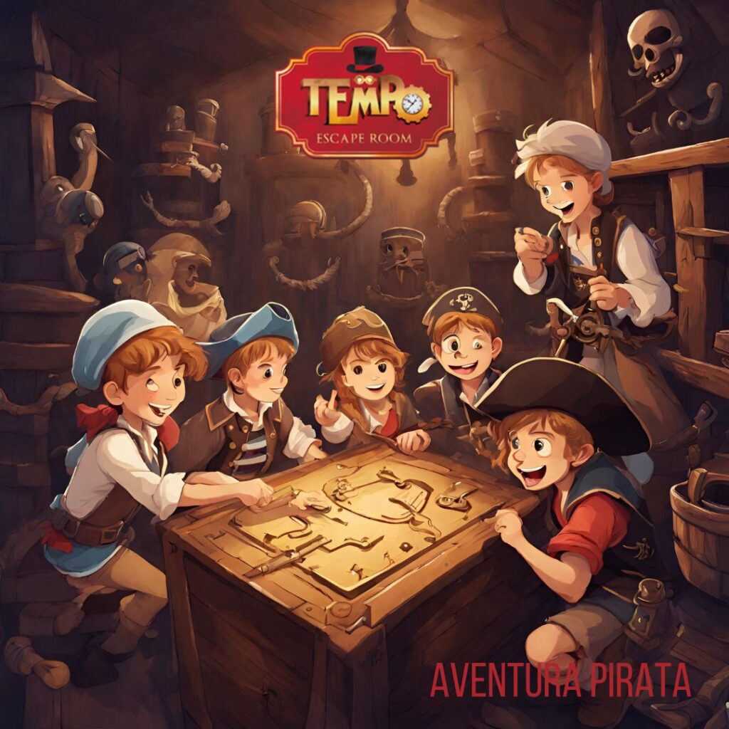 Escape Room en Sevilla para grupos infantiles ambientados en piratas