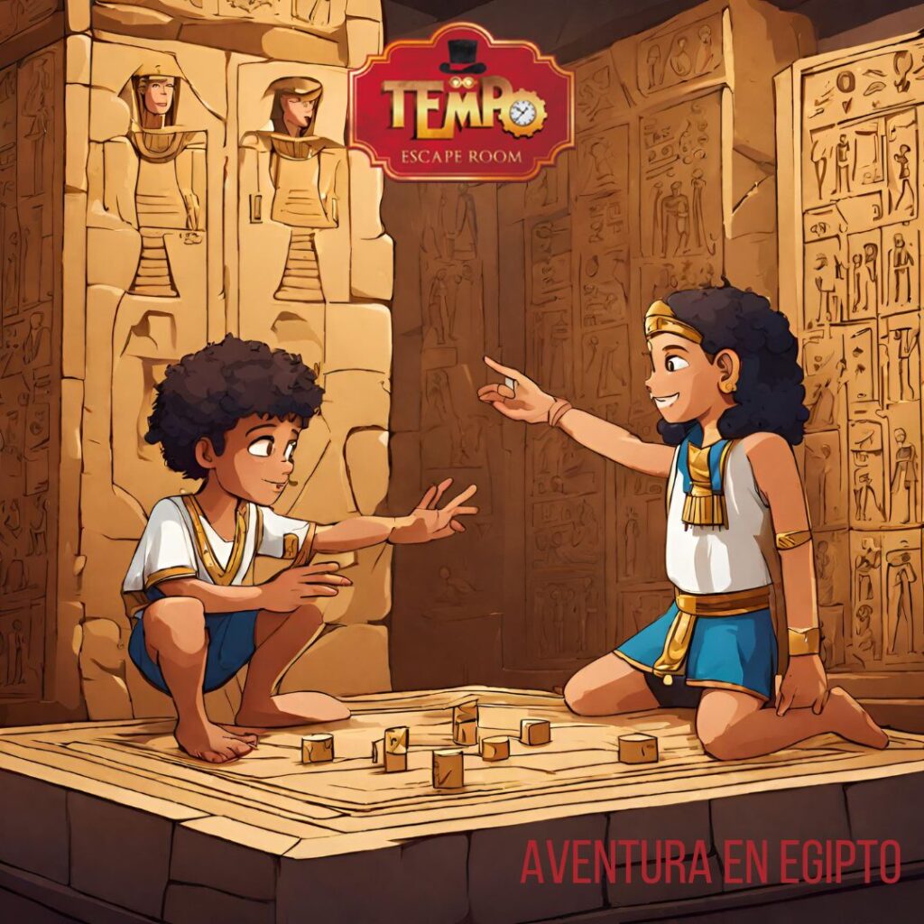 Escape room en Sevilla para niños ambientado en Egipto